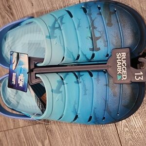 NWT Rugged Shark Discover Shark Week Men's Sz 13 Sandals